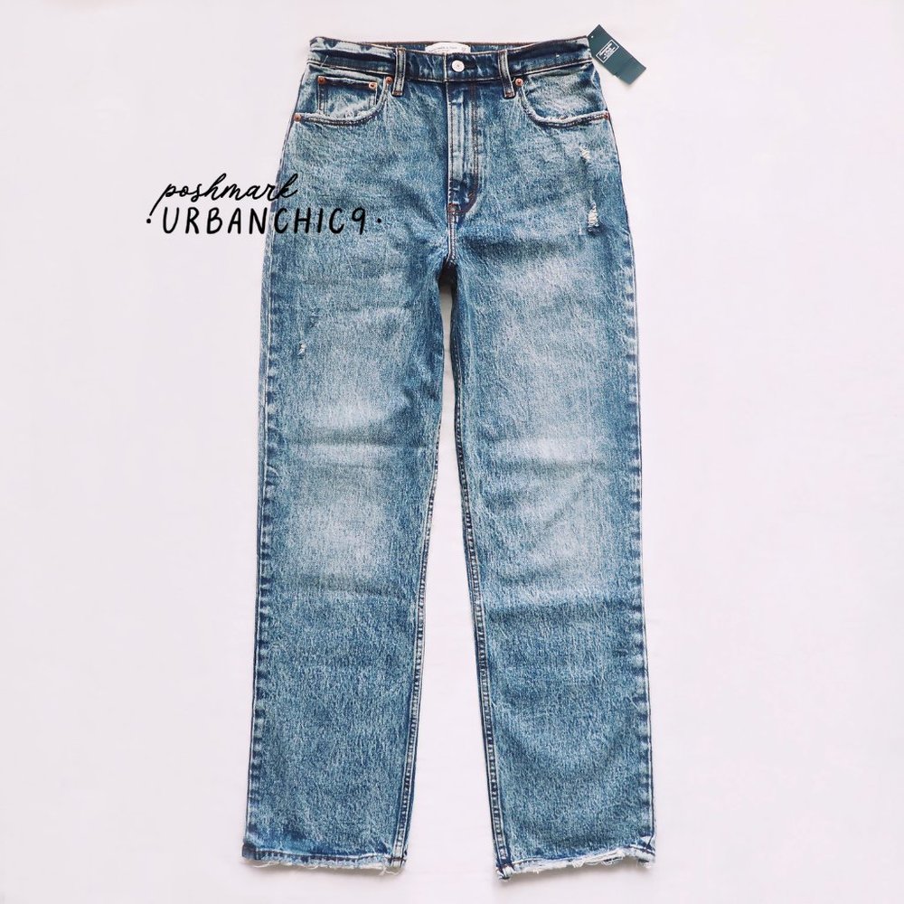 ABERCROMBIE 90s Ultra High Rise Straight Jean 29 - Picture 5 of 15